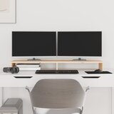 vidaXL Stojalo za zaslon 100x27x10 cm trdna borovina Cene