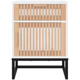  Noćni ormarići 2 kom bijeli 40 x 30 x 55,5 cm od drva i željeza | shoptok.hr