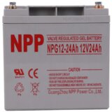 NPP NPG12V 24Ah, gel battery, C20=24AH, T14, 166x126x174x181, 7,6KG, light grey Cene