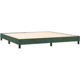  Box spring postelja z vzmetnico temno zelena 200x200 cm žamet, (20901371) | Shoptok.si