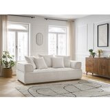 Bobochic Paris Bež sedežna garnitura iz šenilje 237 cm Whesley – | Shoptok.si