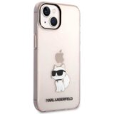 Karl Lagerfeld KLHCP14MHNCHTCP zaščita ovitek za iphone 14 plus prozorno roza - iml nft choupette logo | Shoptok.si