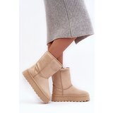 Boto PS1 Women's Snow Boots with Faux Fur Lining Beige Abrams | ePonuda.com