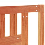 vidaXL Vzglavje voščeno rjava 140 cm trdna borovina | Shoptok.si