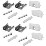  Set aluminijumski profil za LED trake 2m 17.4x7 | ePonuda.com