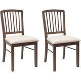  Trpezarijske stolice 2 pcs Svijetlosmeđa 50 x 52 5 x 91 cm | shoptok.hr