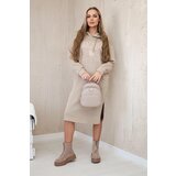 Kesi Long insulated dress with light beige embroidery | Eponuda.ba