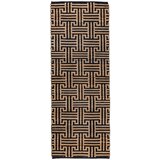 Flair Rugs Crna/u prirodnoj boji ručno rađena staza od mješavine jute 80x230 cm Meander Jute – | shoptok.hr