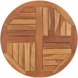 Stolna ploča od masivne tikovine okrugla 2,5 cm 70 cm | shoptok.hr