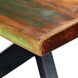  Blagovaonski stol od masivnog obnovljenog drva 200x100x75 cm | shoptok.hr