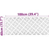  Stepenica Pravokutni 2 pcs Srebrno 100 x 40 cm Aluminij | shoptok.hr