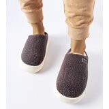 Big Star Gray insulated winter slippers | Shoptok.si