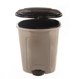 Orion Rjav plastičen koš za smeti s pedalom 30 l – | Shoptok.si