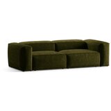 Cosmopolitan Design Zelena sedežna garnitura iz rebrastega žameta 264 cm Bergano – | Shoptok.si
