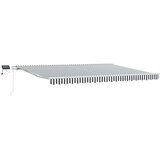 Tenda na ručno uvlačenje s LED antracit i bijela 450 x 300 cm | shoptok.hr
