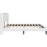  Krevetna konstrukcija Bijela 200 x200 cm Umjetna koža | shoptok.hr
