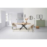 MID.YOU JEDILNA MIZA, črna, barve hrasta | Shoptok.si