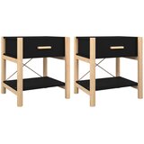  Noćni ormarići 2 kom crni 42 x 38 x 45 cm od konstruiranog drva | shoptok.hr
