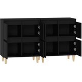  Komode 2 kom crne 60x35x70 cm od konstruiranog drva | Eponuda.ba