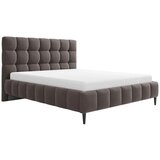 MID.YOU OBLAZINJENA POSTELJA 140 cm x 200 cm , tekstil, leseni material umazano rjava | Shoptok.si