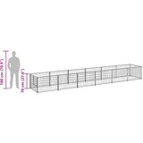  Kavez za pse crni 6 m² čelični | shoptok.hr