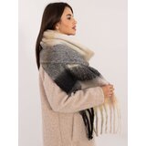 Wool Fashion Italia Scarf-AT-SZ-2312501.62-black-beige | shoptok.hr