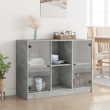  Komoda siva boja betona 102x37x75,5 cm od konstruiranog drva | Eponuda.ba