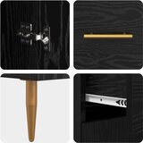  Kreveta Crni hrast 69,5 x 34 x 90 cm Konstruirano drvo | shoptok.hr