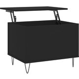  The Living Store Klubska mizica črna 60x44,5x45 cm inženirski les - Klubska Mizica, (21448126) | Shoptok.si