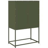  Visoka ploča maslinasto zelena 68x39x107 cm čelik | Shoptok.si