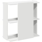  Polica za knjige 3 nivoa bijela 60x30x60 cm izrađeno drvo | shoptok.hr
