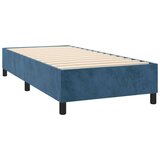 vidaXL Box spring postelja z vzmetnico temno modra 90x200 cm | Shoptok.si