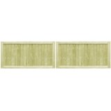  Vrtna vrata 2 kom od impregnirane borovine 300 x 75 cm | shoptok.hr
