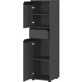 Germania Antracitno siva visoka/ozka kopalniška omarica 33x121 cm Lemont – | Shoptok.si