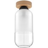 Brilagi LED plafonsko svetlo RETRO GLASS 1xE27/60W/230V Ø 14 cm hrast/bela Cene