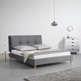 Bessagi Home Oblazinjena Postelja Camilla, Siva, 180x200 Cene