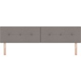  LED Odelčni Naslonjalo z Gumbi Taupe 100 cm Tkanina, (22052947) | Shoptok.si