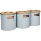 Kitchen Craft Svijetloplave metalne limenke za hranu u setu od 3 kom - | shoptok.hr