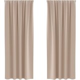  Zavjese za blackout s prstenovima 2 pcs Sivo-smeđa 225 x 140 cm | shoptok.hr