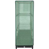  Povišena gredica s pokrovom za staklenik izgled ratana 160x40x123 cm | shoptok.hr