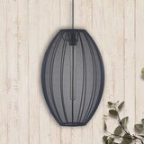  Luster na sajli KAREI 1xE27/20W/230V pr. 30 cm crna | Eponuda.com