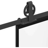 vidaXL Drsna vrata z opremo ESG steklo in aluminij 102x205 cm | Shoptok.si