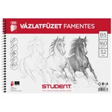 ICO: Student brezlesni zvezek za skice spiralne vezave B5