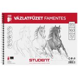 ICO Student blok za crtanje spiralnog uveza - B/5 - bezdrvni papir | shoptok.hr