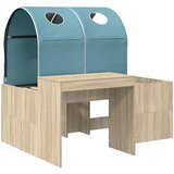 Krevet s Tunnels 3 kom. Artisian hrast i svijetlo plava | shoptok.hr