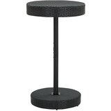  The Living Store Vrtna miza črna 60,5x106 cm poli ratan - Vrtna Miza, (21455038) | Shoptok.si