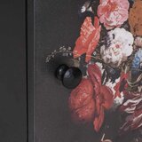 Ormarić s vratima 2 pcs Crna 40 x 33 x 46 cm Čvrsto drvo manga | shoptok.hr