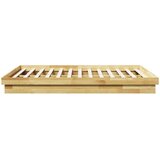 vidaXL posteljni okvir brez vzmetnice 135x190 cm masivni les hrast | Shoptok.si