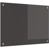 vidaXL Backsplash za kuhinju Tamnosiva Kaljeno staklo 70 x 50 x 0.6 cm | shoptok.hr