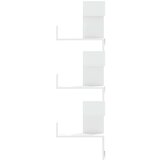 vidaXL Zidne kutne police bijele 45x45x147 cm od iverice | shoptok.hr